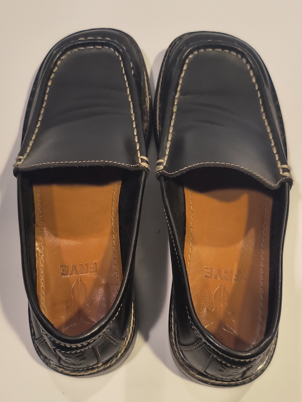Frye Corsica Moc Black Leather Loafers Moccasins Women’s Size 8.5 M - Picture 5 of 15